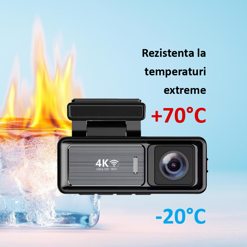 Camera auto M6 este proiectata sa functioneze in conditii extreme
