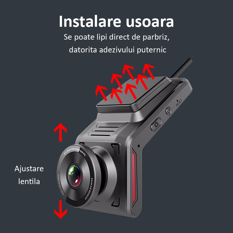 Camera auto de bod DVR, duala, 4G, vedere nocturna, GPS, Wi-Fi