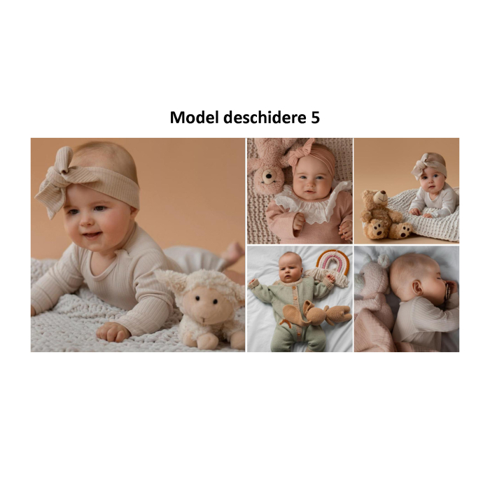 Album foto patrat, botez bebe, 25x25 cm [7]