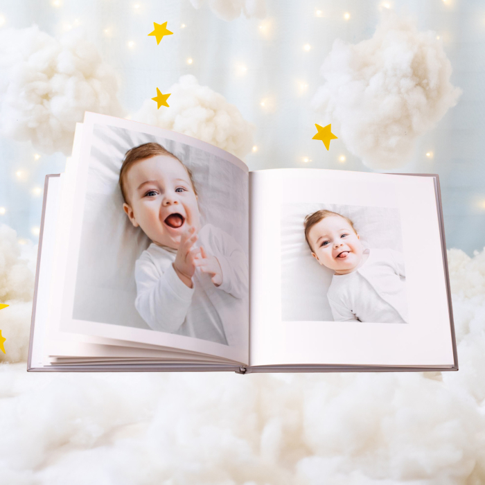 Album foto patrat, botez bebe, 25x25 cm [2]
