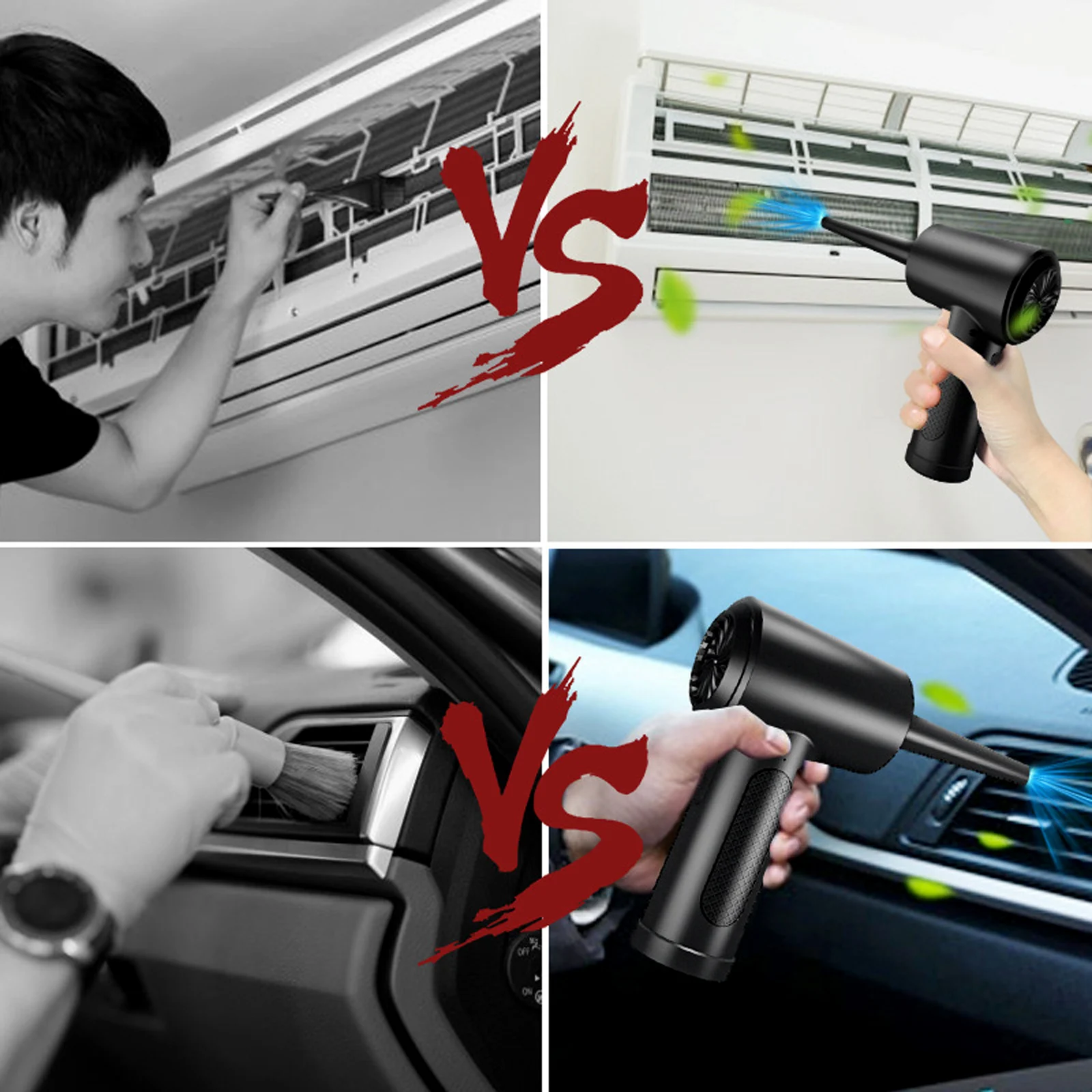 Aspirator si suflanta 2 in 1 fara fir + Smartwatch fitness T52 1.39 inch – pachet multifunctional [6]