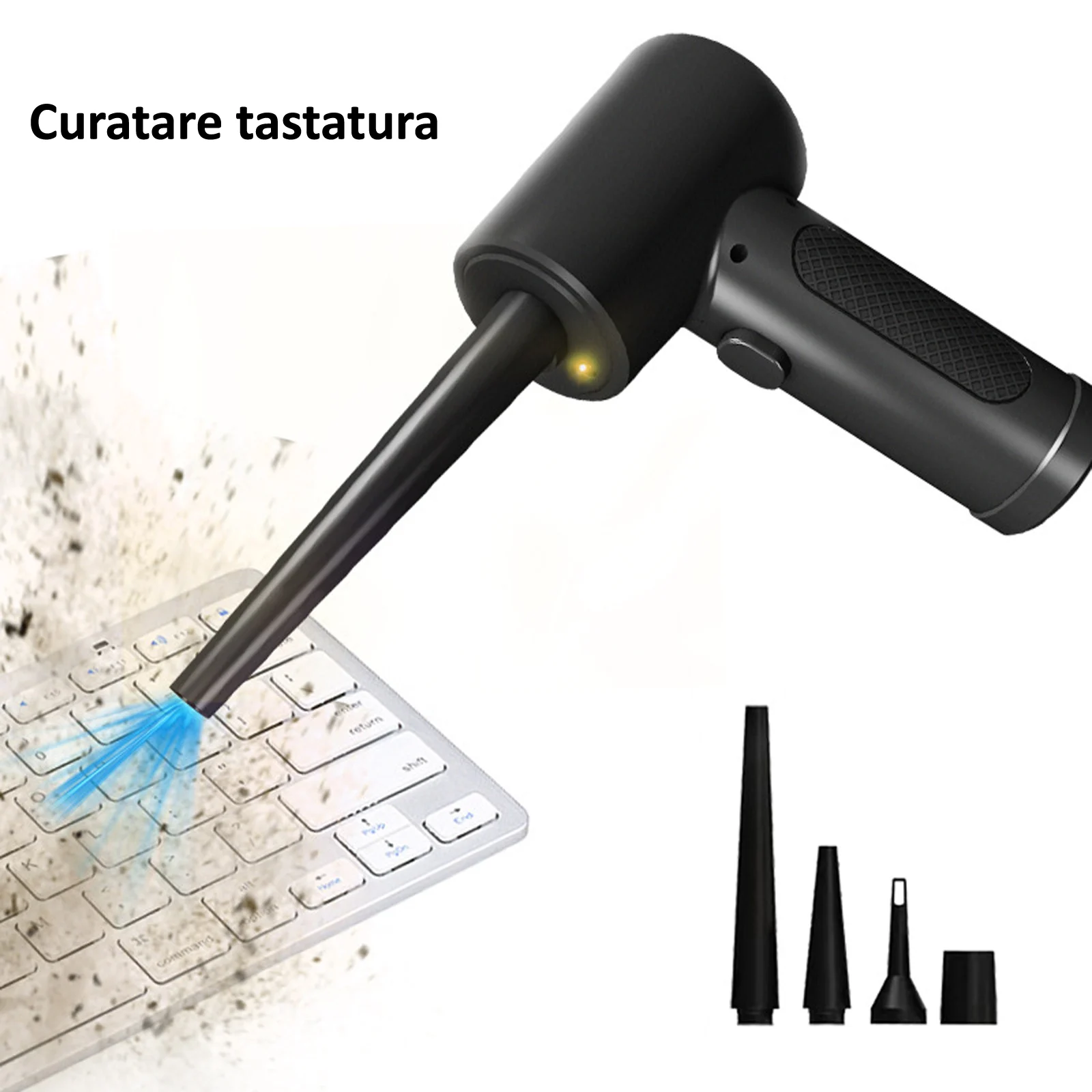 Aspirator si suflanta 2 in 1 fara fir + Smartwatch fitness T52 1.39 inch – pachet multifunctional [4]