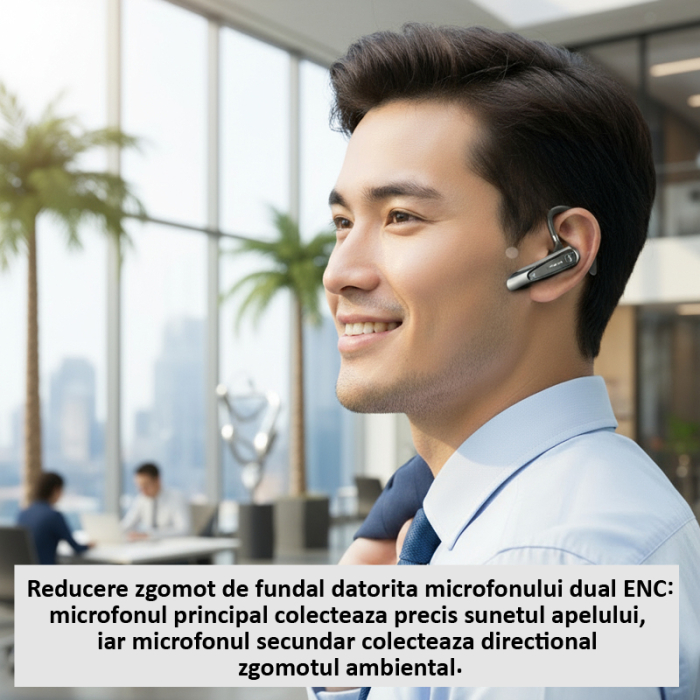 Casca Bluetooth New Bee LC-B45 pentru Soferi – Microfon Dual DSP, Autonomie 24h [2]