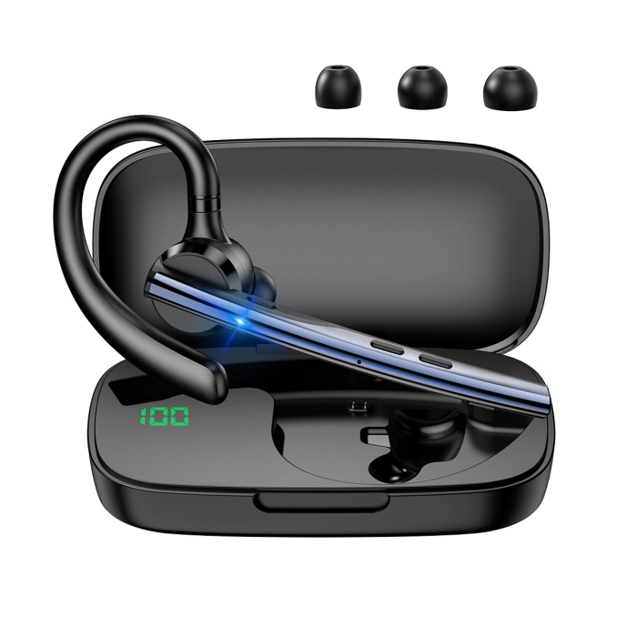 Casca soferi Bluetooth 5.1, handsfree, M54, negru [2]