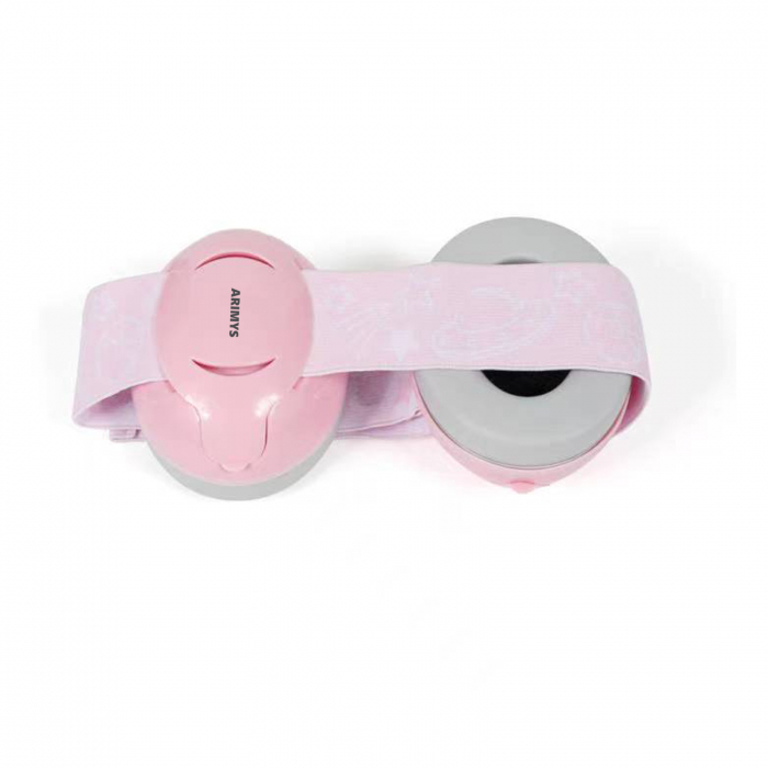 Casti antifonice bebelusi si copii 3-12 luni, roz-gri [3]