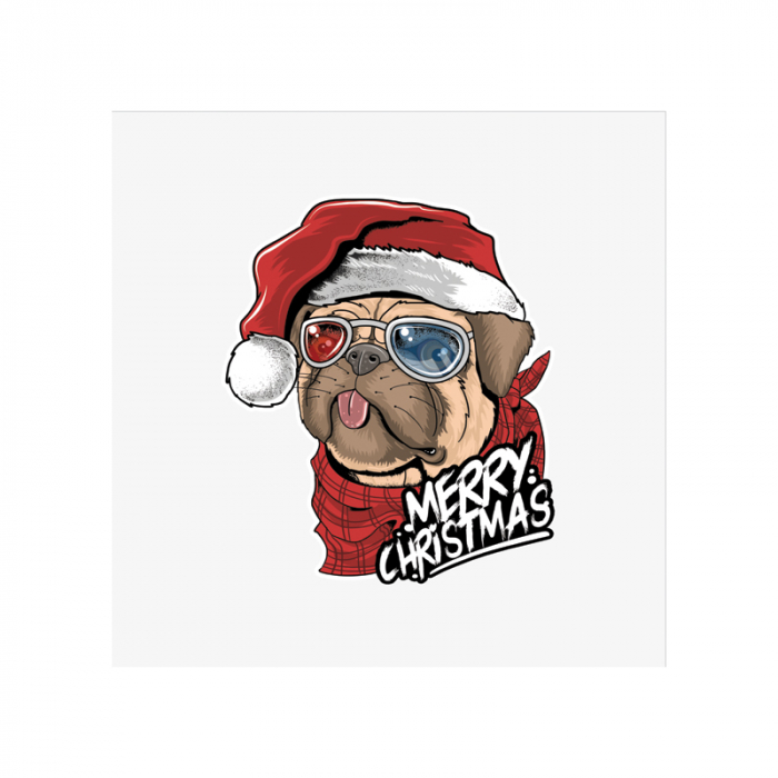 Felicitare Cracun Pug [2]
