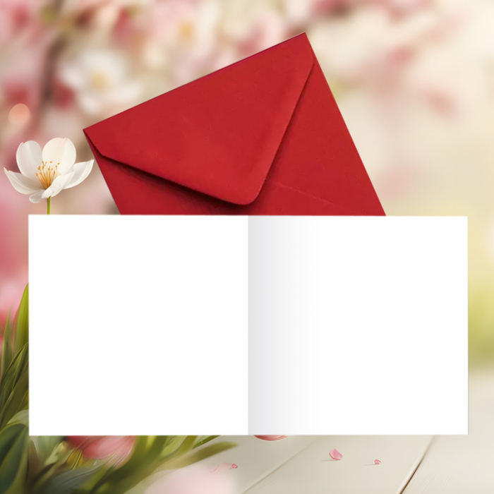 Felicitare martie flori roz [5]