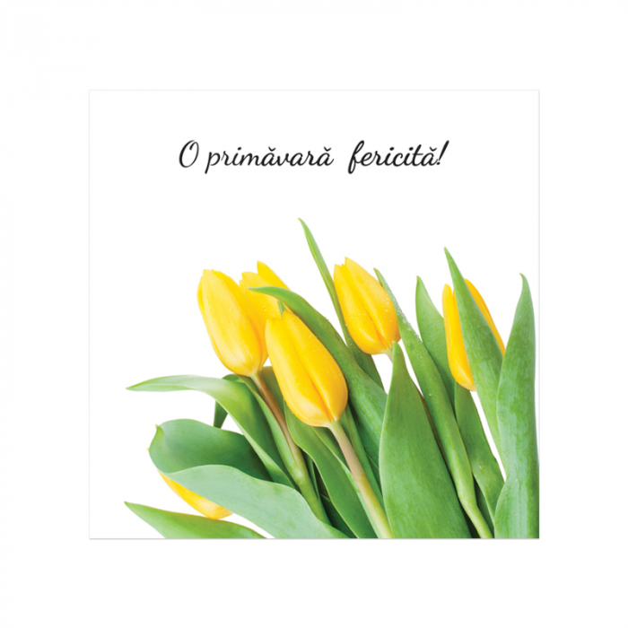Felicitare martie lalele galbene [3]