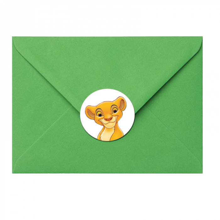 Invitatie Botez Tematica Safari – Leu Simba – Design Personalizat, Stil Jucaus si Elegant [3]