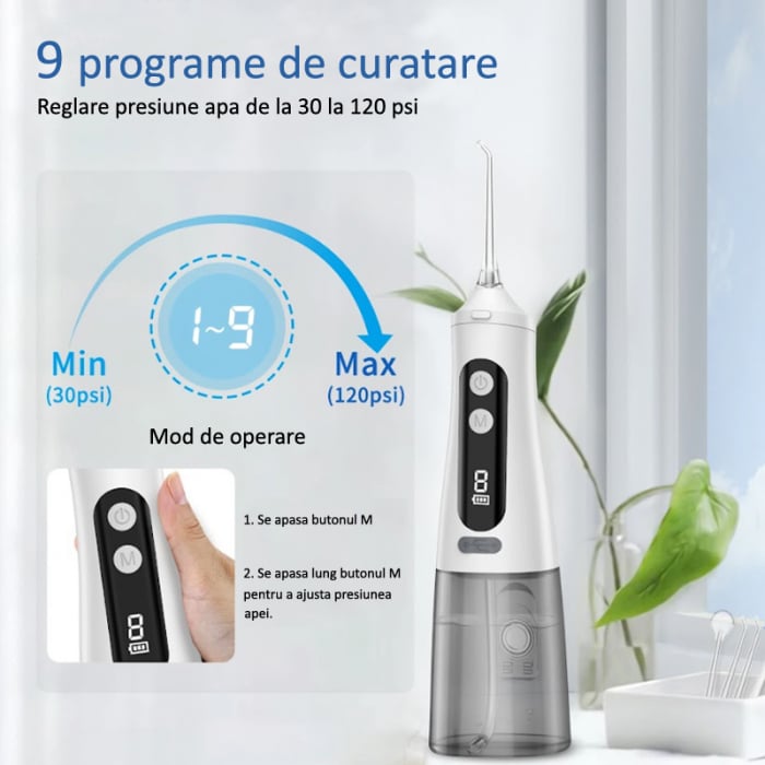 Irigator bucal M131, 9 programe, 4 duze [2]