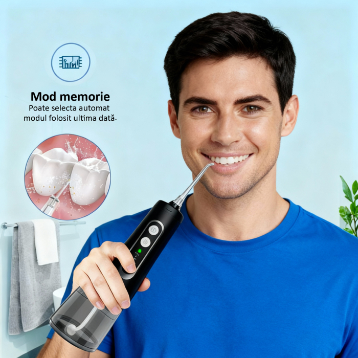 Irigator bucal negru, M139Pro, rezervor 300 ml [6]