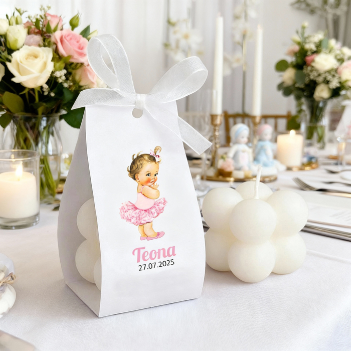 Marturie botez lumanare, balerina cu tutu roz [2]