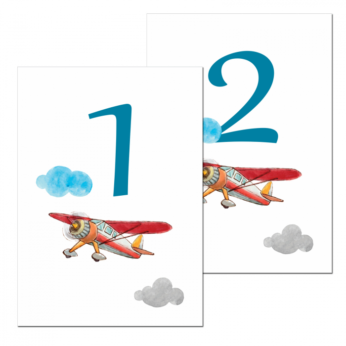 Set 10 numere mese micul aviator [2]