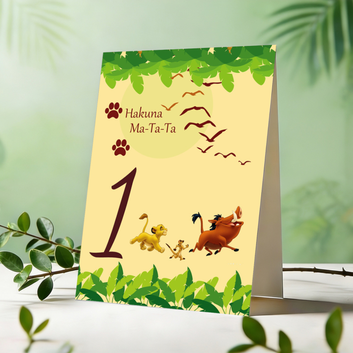Set 10 numere mese leu Simba [2]