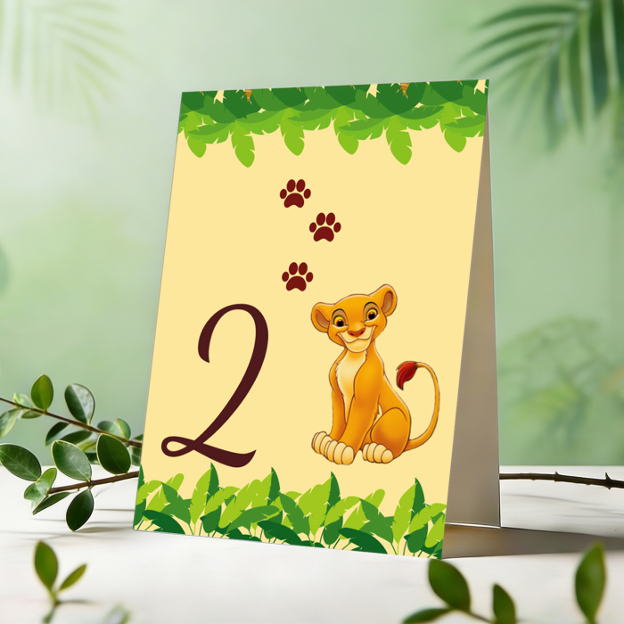 Set 10 numere mese leu Simba [3]