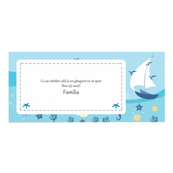 Place card botez nautic [5]