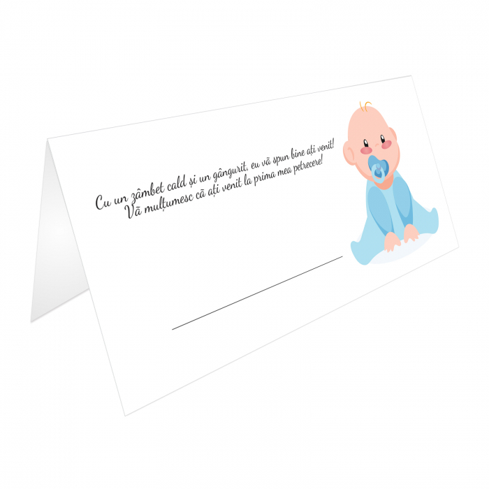 Place card - plic de bani - botez bebe baietel [3]