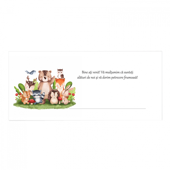 place card plic de bani animalute padure [3]