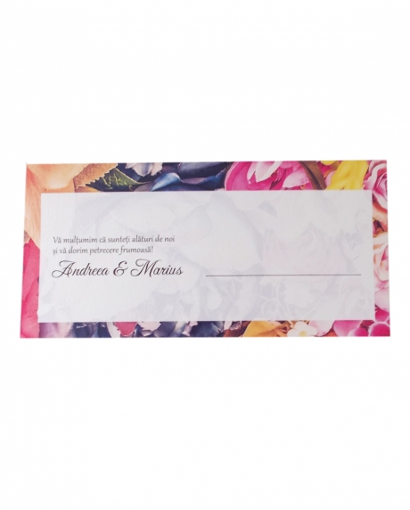 Place card floral dark background [2]
