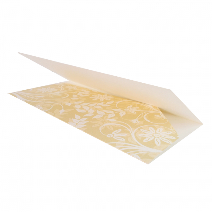 Plic de bani - place card nunta/botez model pattern floral crem [3]