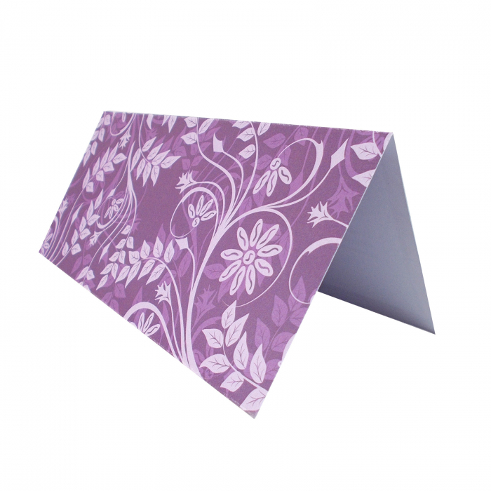 Plic de bani - place card nunta/botez model pattern floral mov [3]