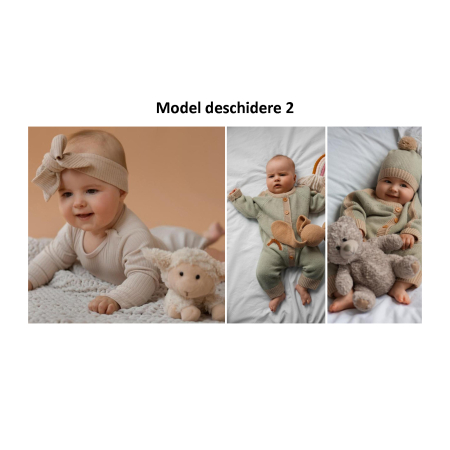Album foto patrat, botez bebe, 25x25 cm [3]