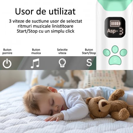 ASPIRATOR NAZAL ELECTRIC PENTRU COPII, KA1001 [3]