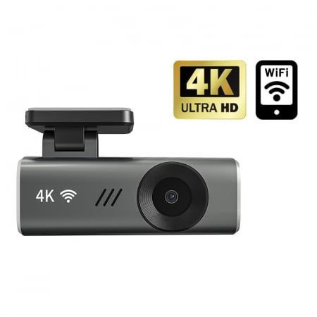 Gadgeturi Auto - camera-auto-dvr-4k-wifi-vedere-nocturna-monitorizare-parcare-control-aplicatie