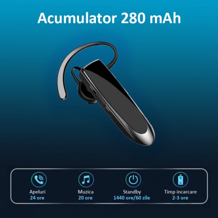 Casca Bluetooth 5.0, handsfree, LC-B41, negru [2]
