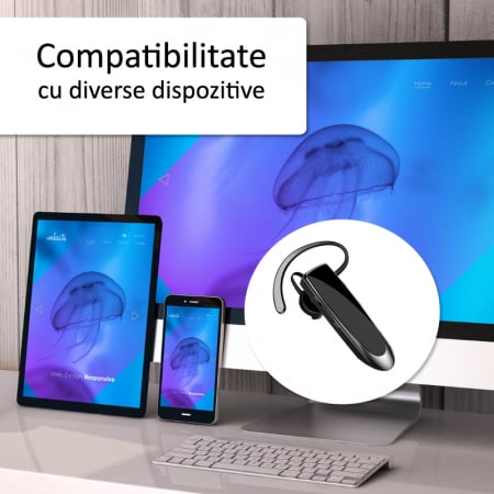 Casca Bluetooth 5.0, handsfree, LC-B41, negru [1]