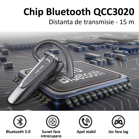 Casca Bluetooth New Bee LC-B45 pentru Soferi – Microfon Dual DSP, Autonomie 24h [3]