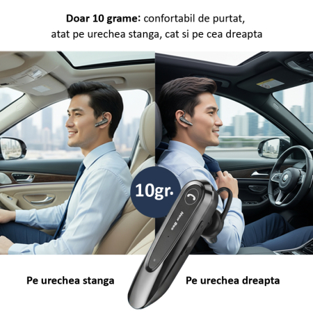 Casca Bluetooth New Bee LC-B45 pentru Soferi – Microfon Dual DSP, Autonomie 24h [2]