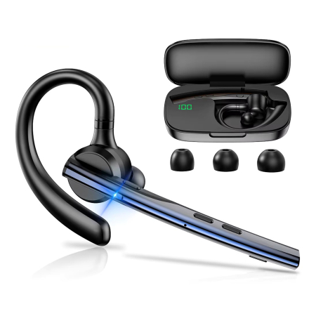 Gadgeturi Auto - Casca soferi Bluetooth 5.1, handsfree, M54, negru