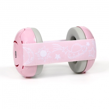 Casti antifonice bebelusi si copii 3-12 luni, roz-gri [3]