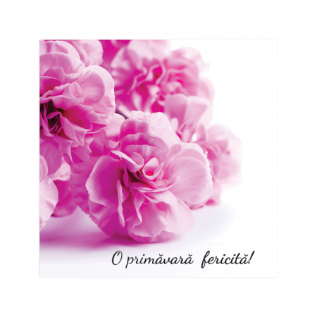 Felicitare martie flori roz [2]
