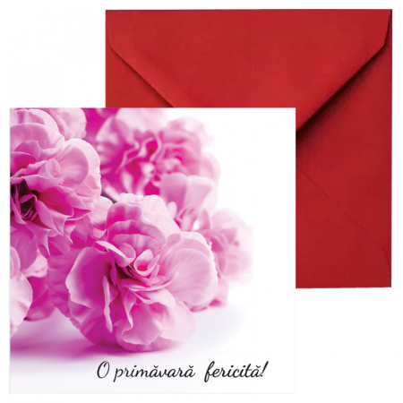 Felicitare martie flori roz [1]