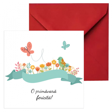 Felicitare martie flori si fluturasi [1]