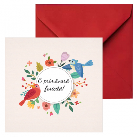 Felicitare martie flori si pasari [1]