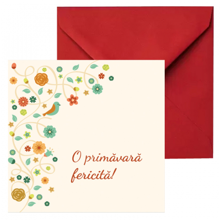 Felicitari Martie mix grafic - Felicitare martie floricele