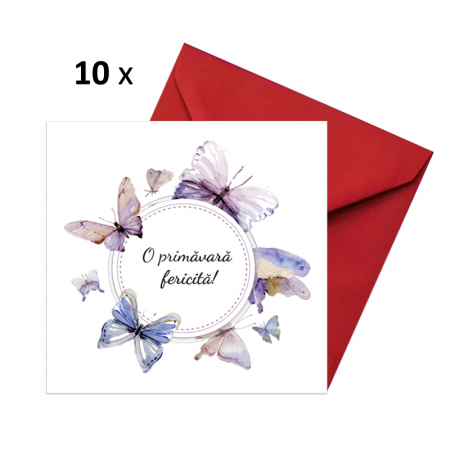 Felicitari Martie - Felicitare martie fluturi