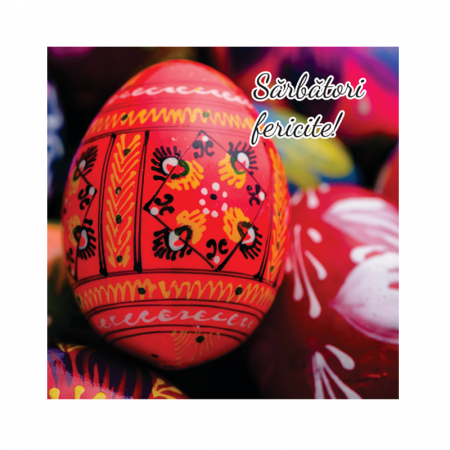 Felicitare Paste ou incondeiat rosu [1]