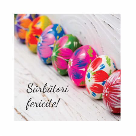 Felicitare Paste oua inflorate focus [1]