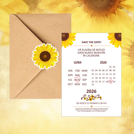 Invitatii nunta - Invitatie nunta tip postcard