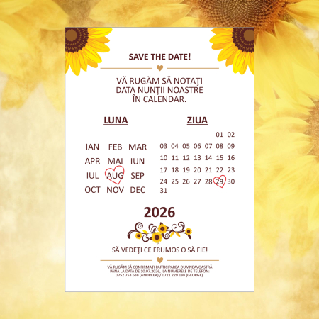 Invitatie nunta tip postcard [1]