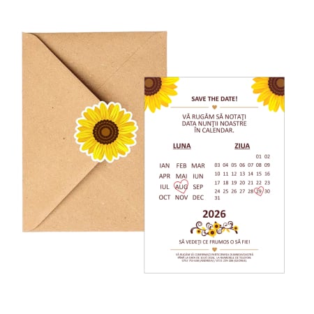 Invitatie nunta tip postcard [4]