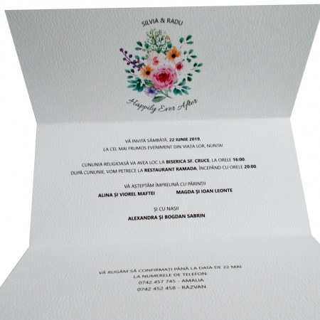 Invitatie nunta flori multicolore [1]