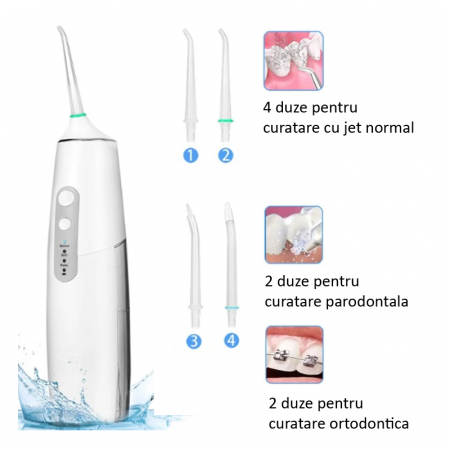 Irigator bucal H100, 6 programe, 8 duze [1]