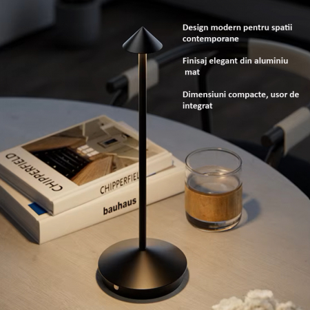 Lampa de masa bar, triunghiulara, USB LED, model 8001 [2]