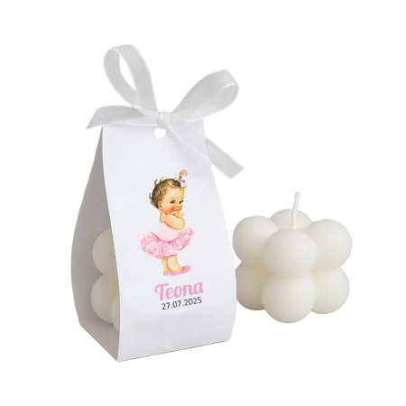 Marturie botez lumanare, balerina cu tutu roz [2]