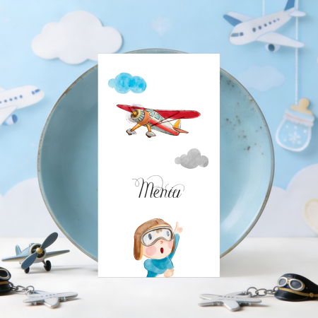 Tematica botez Micul aviator - Meniu botez micul aviator